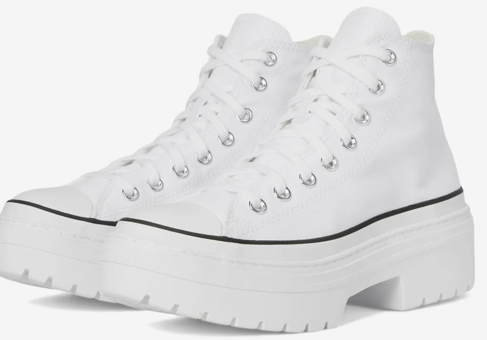 New In Box Converse CTAS Lugged Lift High Top White Size 3 Big Kids